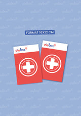 Pack de 2 Viebox grand format, une solution idéale pour sécuriser plusieurs personnes en regroupant les informations médicales essentielles au même endroit.